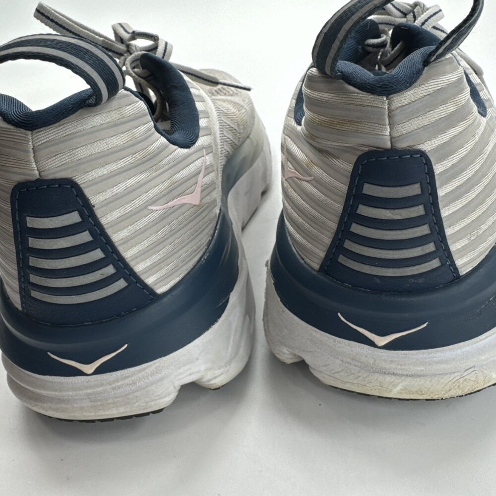 Hoka One One Bondi 6 Women's Shoes Size 9 D Running Athletic Sneakers Gray Blue - Picture 6 of 10